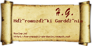 Háromszéki Gardénia névjegykártya